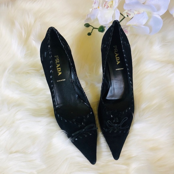 Prada Shoes - ❤️SALE❤️ PRADA black suede heels